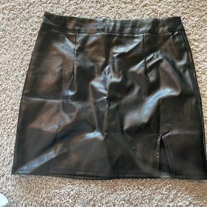 Lulus faux leather mini skirt